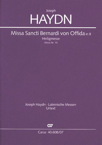 J. Haydn: Missa Sancti Bernardi von Offida , GesChOrch (Stp)