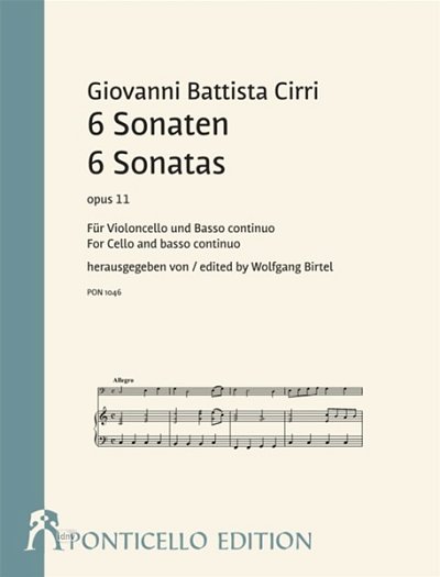 G.B. Cirri: 6 Sonatas op. 11