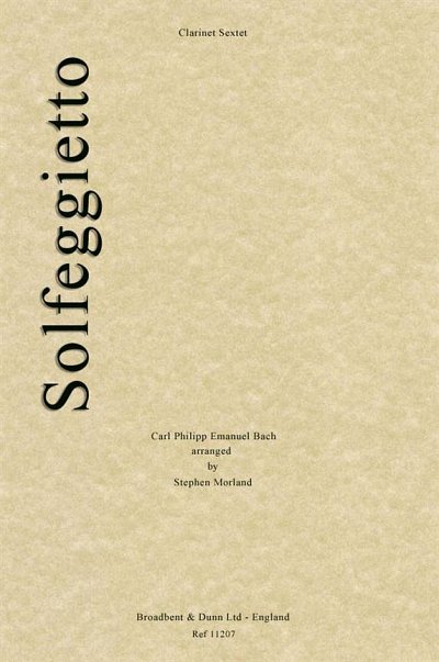 C.P.E. Bach: Solfeggietto (Pa+St)