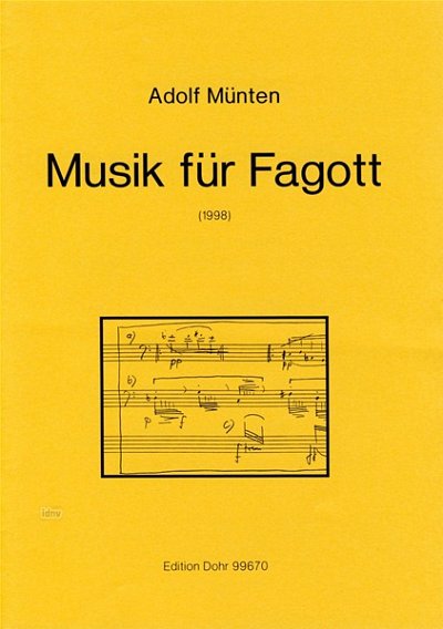 M. Adolf: Musik für Fagott, Fag (Part.)