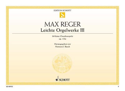 DL: M. Reger: Leichte Orgelwerke, Org