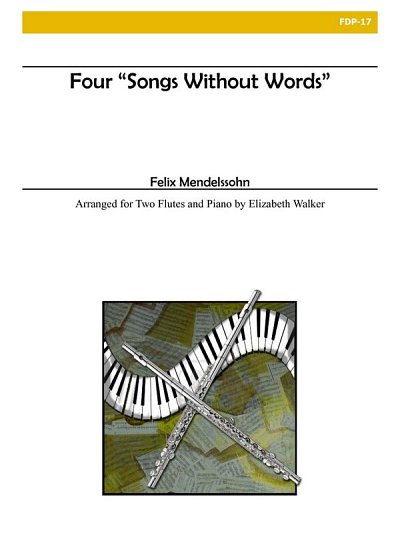 F. Mendelssohn Barth: Four Songs Without Words, 2FlKlav (Bu)