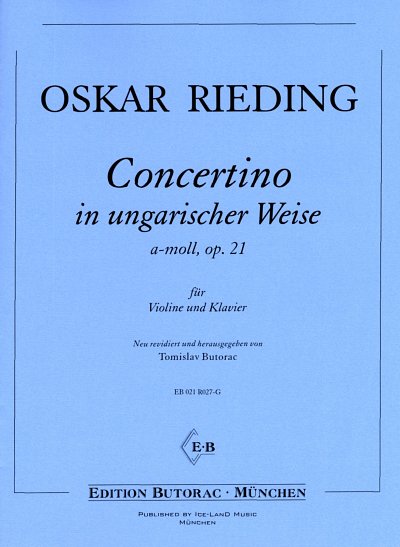 O. Rieding: Concertino in ungarischer Weise a-Moll op. 21 fu