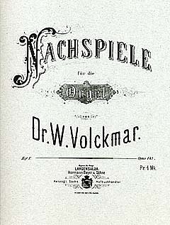 Volckmar Wilhelm Valentin: Nachspiele 5 Op 141 Sueddeutsche 