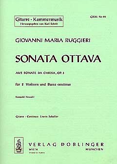 Ruggieri Giovanni Maria: Sonata Ottava (8) Op 3/8