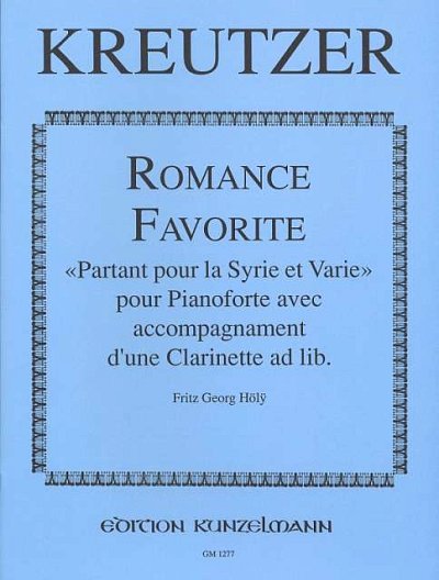 C. Kreutzer: Romance favorite für Klavier mit Klarinetten-Begleitung ad lib.