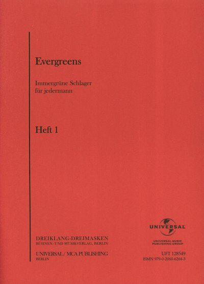 Evergreens, Heft 1, Akkordeon; Klarinette [Tromp/Sax] B