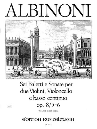 T. Albinoni: 6 Balletti und Sonaten  op. 8/5-6 (Pa+St)