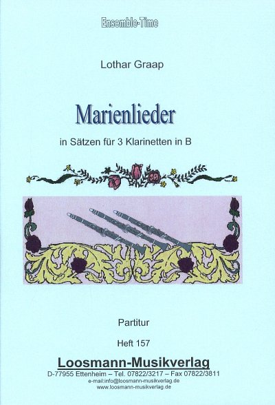 L. Graap: Marienlieder, 3Klar (Sppart)