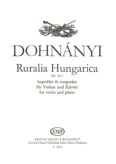 E. v. Dohnányi: Ruralia Hungarica op. 32c, VlKlav (KlavpaSt)