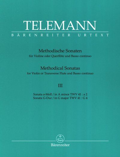 G.P. Telemann: Methodische Sonaten 3, Fl/VlBc (SppaSt)