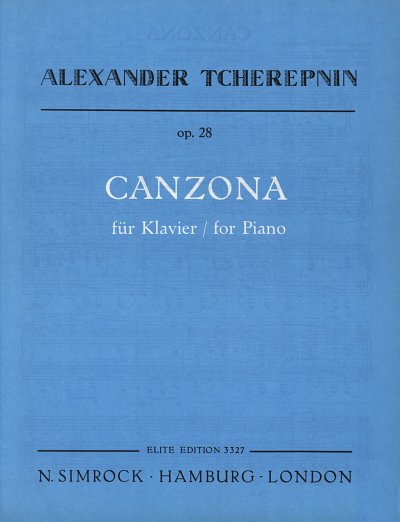 A.N. Tscherepnin: Canzona op. 28 , Klav