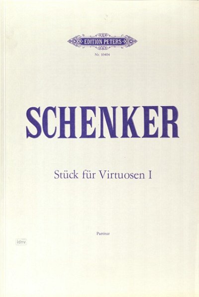 F. Schenker: Stück für Virtuosen Nr. 1, Sinfo (Part.)