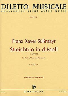 Suessmayr Franz Xaver: Trio D-Moll Smwv 613