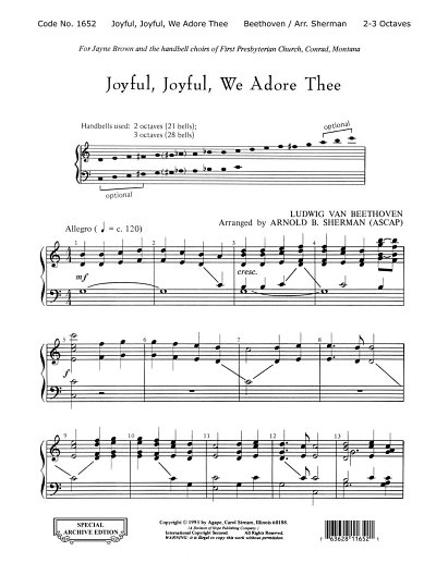 L. van Beethoven: Joyful, Joyful, We Adore Thee