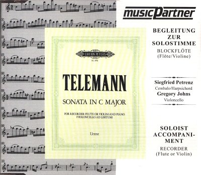 G.P. Telemann: Sonate C-Dur TWV 41: C 2, Blf, Playback-CD