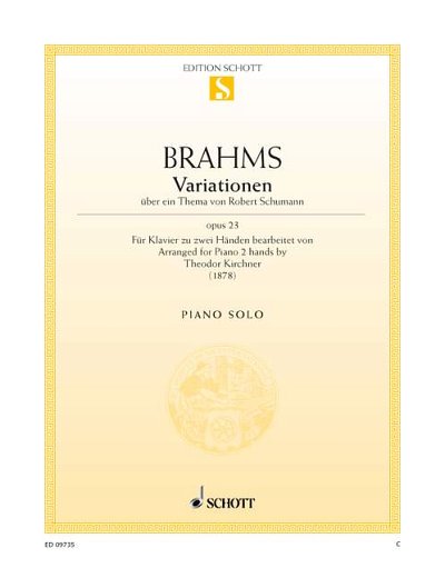 J. Brahms: Variations on a theme by Robert Schumann