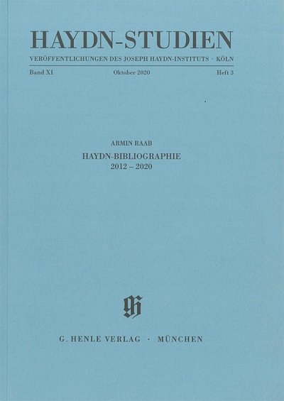 J. Haydn: Haydn-Bibliographie 2012–2020