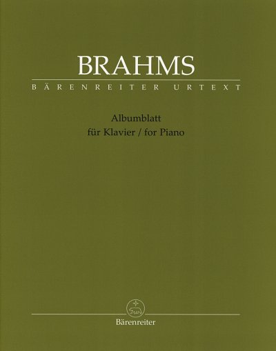 J. Brahms: Albumblatt, Klav