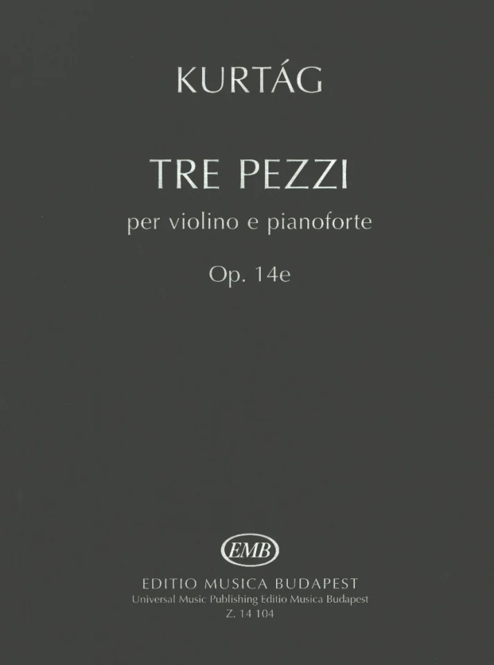G. Kurtág: Tre pezzi op. 14e, VlKlav (Sppa) (0)