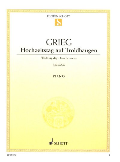 E. Grieg: Hochzeitstag auf Troldhaugen op. 65/6 , Klav