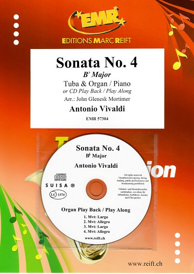 A. Vivaldi: Sonata No. 4, TbKlv/Org (+CD)