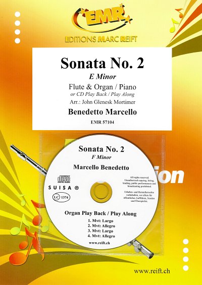B. Marcello: Sonata No. 2, FlKlav/Org (+CD)