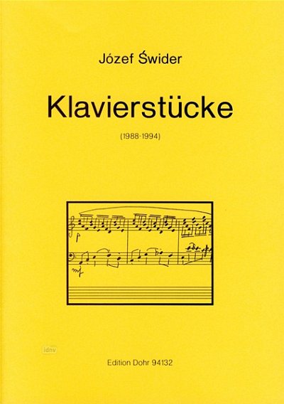 J. _wider: Klavierstücke, Klav (Part.)