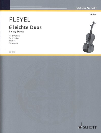 I.J. Pleyel: 6 leichte Duos op. 8 , 2Vl