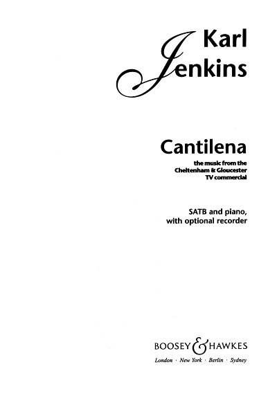 K. Jenkins: Cantilena, GchKlav (Part.)