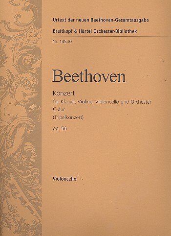 L. v. Beethoven: Konzert für Klavier, Viol, VlVcKlvOrch (Vc)