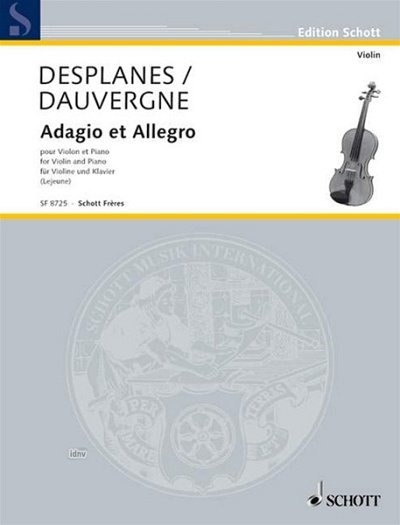 D.A./.D. Jean-Antoin: Adagio et Allegro , VlKlav