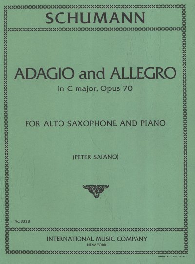R. Schumann: Adagio E Allegro In Do Op. , SaxKlav (KlavpaSt)