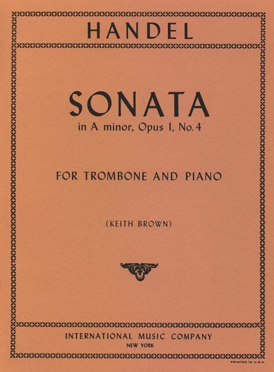 G.F. Händel: Sonata in a minor, op. 1 no, PosKlav (KlavpaSt)