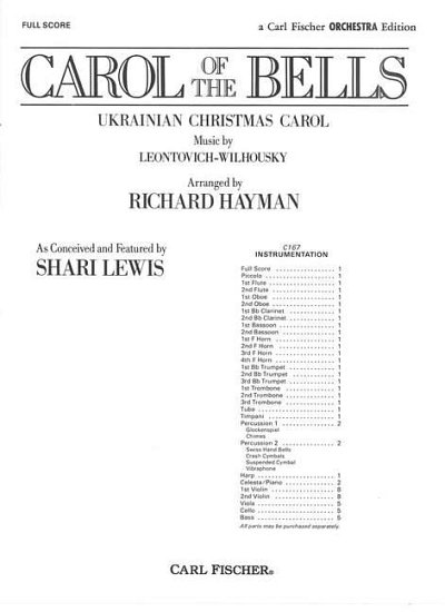 R. Hayman: Carol Of The Bells, Orch (Part.)