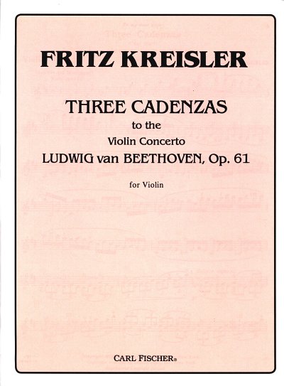 L. v. Beethoven: Three Cadenzas, Viol