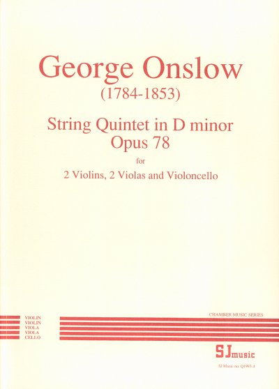 G. Onslow: Streichquintett (2 Va) Nr. 32 d-Mo, 5Str (Stsatz)