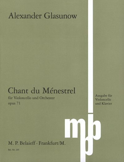A. Glasunow: Chant Du Menestrel Op 71