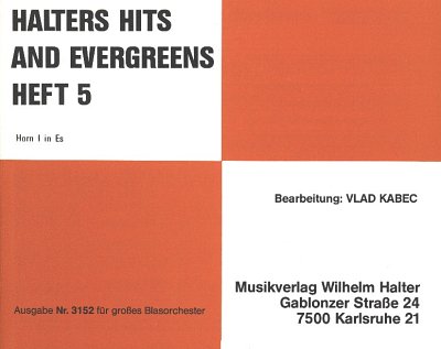 Halters Hits and Evergreens 5, Varblaso;Key (Hrn1Es)