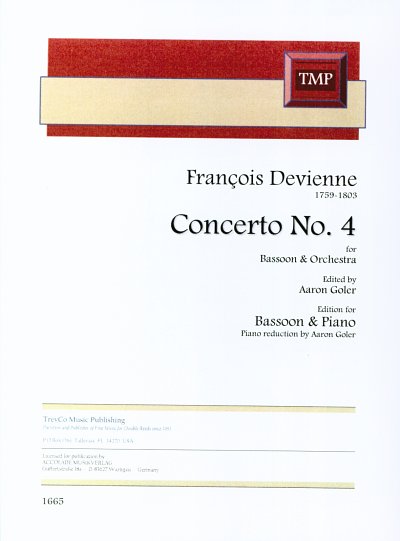 F. Devienne: Konzert Nr. 4 C-Dur, Fagott, Klavier