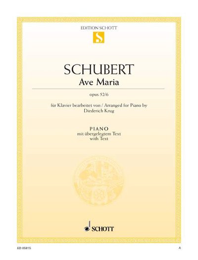 DL: F. Schubert: Ave Maria, Klav