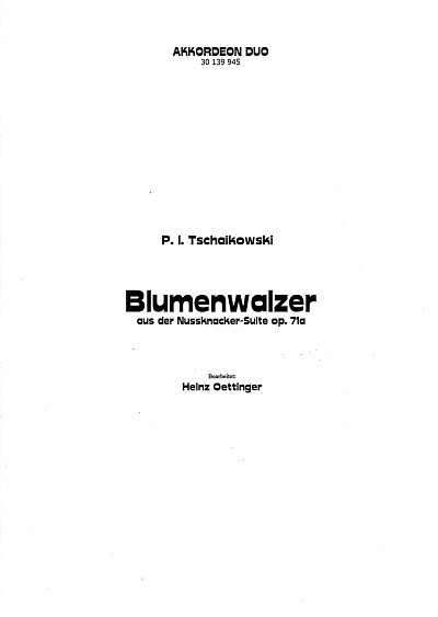 P.I. Tschaikowsky: Blumenwalzer (Nussknacker Suite)