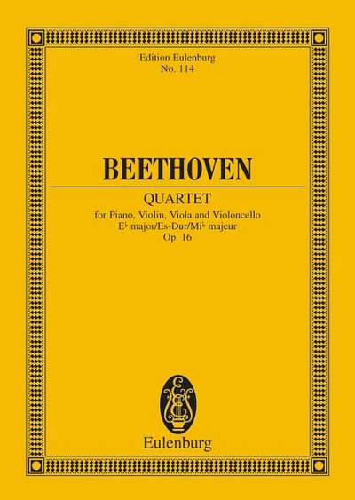 DL: L. v. Beethoven: Klavierquartett Es-Dur, VlVlaVcKlav (St