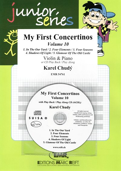 K. Chudy: My First Concertinos Volume 10, VlKlav (+CD)