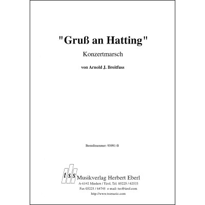 A.J. Breitfuß: Gruß an Hatting, Blaso (Dir+St)