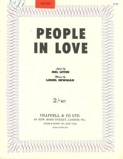 Lionel Newman, Mel Leven: People In Love