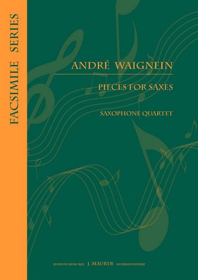 Pieces for Saxes, 4Sax (Pa+St)