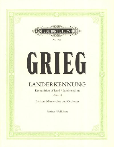 E. Grieg: Landerkennung Op 31