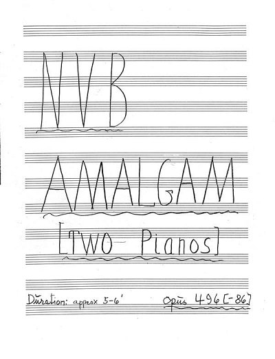 N.V. Bentzon: Amalgam Op. 496 For 2 Pianos