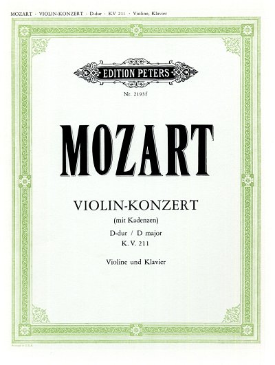 W.A. Mozart: Konzert D-Dur KV 211 (Salzburg, 14. Juni 1775)